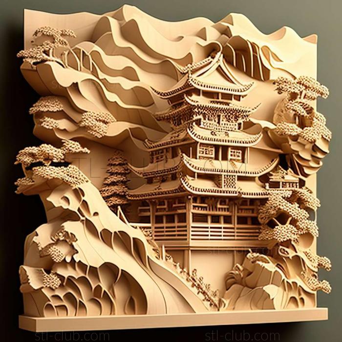 3D model Himeji in Japan (STL)